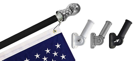 Wall Mount Flagpoles and Brackets