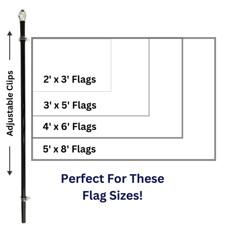 Perfect Flag Sizes for 13 FT In-Ground Aluminum Flagpole