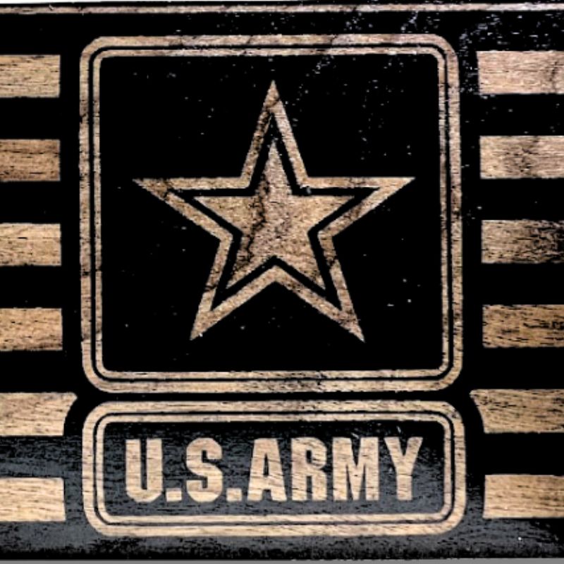 U.S. Army Close-Up of Laser Engraving