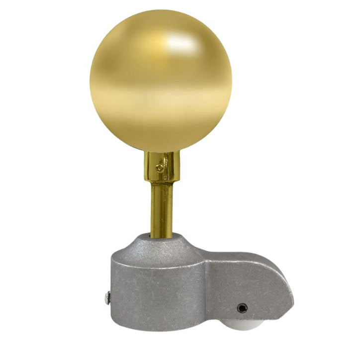 Gold Ball Top for 20ft  In-Ground Silver Flagpole 