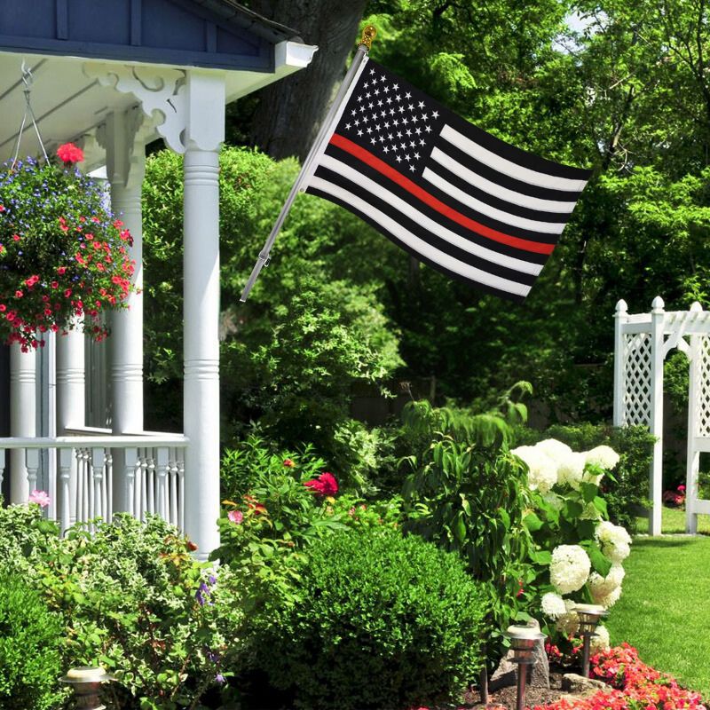 Dura-Star Thin Red Line Embroidered American Flag