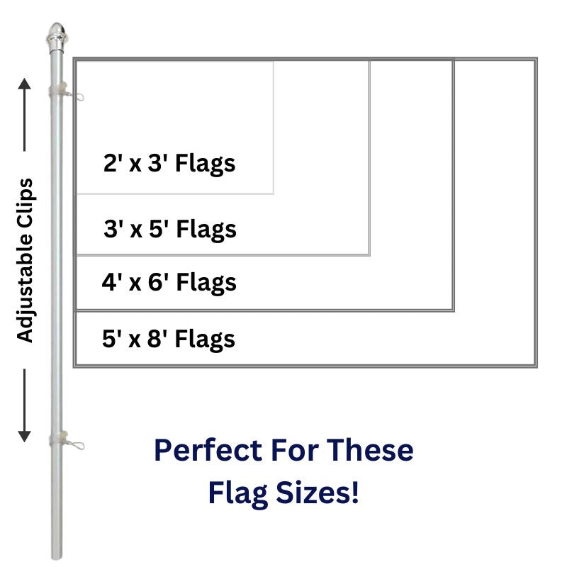 Perfect Flag Sizes for 13 Ft In-Ground Aluminum Flagpole