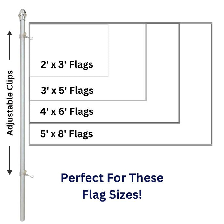 Perfect Flag Sizes for 13 Ft In-Ground Aluminum Flagpole