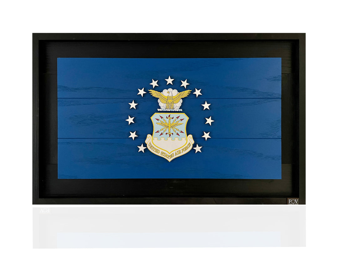 Flags of Valor - Air Force Wooden Flag