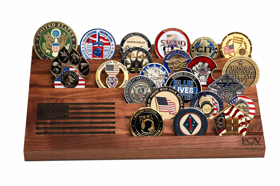 Desktop Challenge Coin Holder