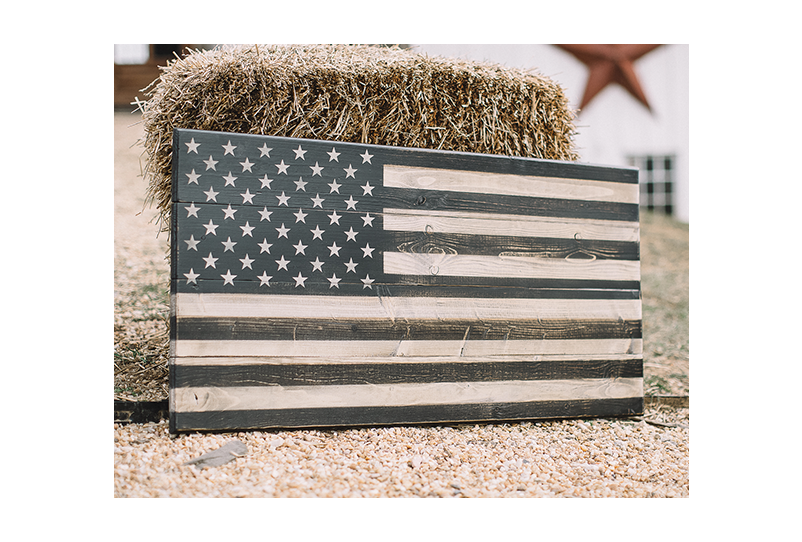 Flags of Valor American Wood Flag