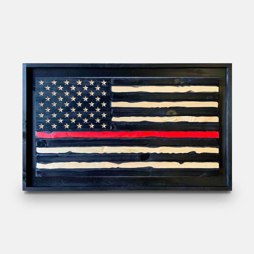 Flags of Valor Framed Wood American Flag