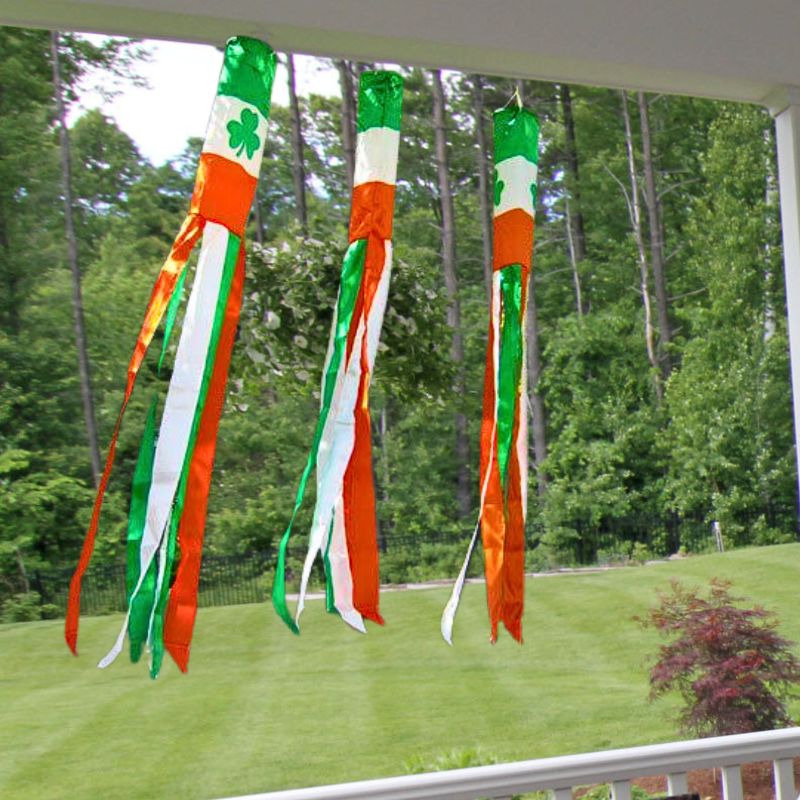 Ireland Clover Super Shiny Polyester 5 ft. Windsock