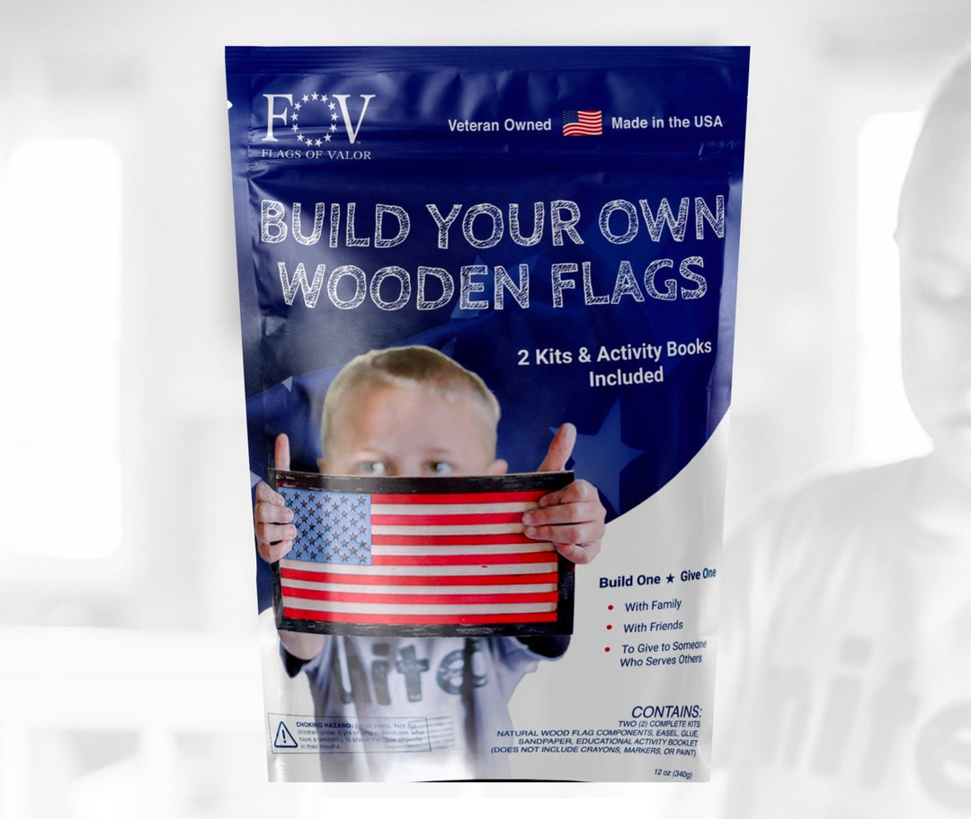 Flags of Valor - Kid's Flag Build Kit - 2 Pack