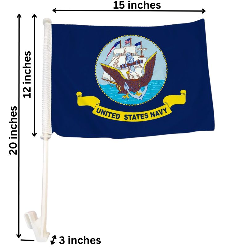 Car Flag Dimensions