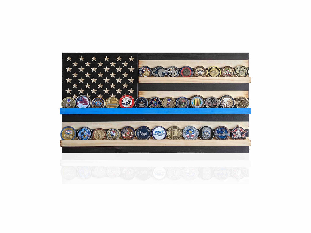 Wood Challenge Coin Holder