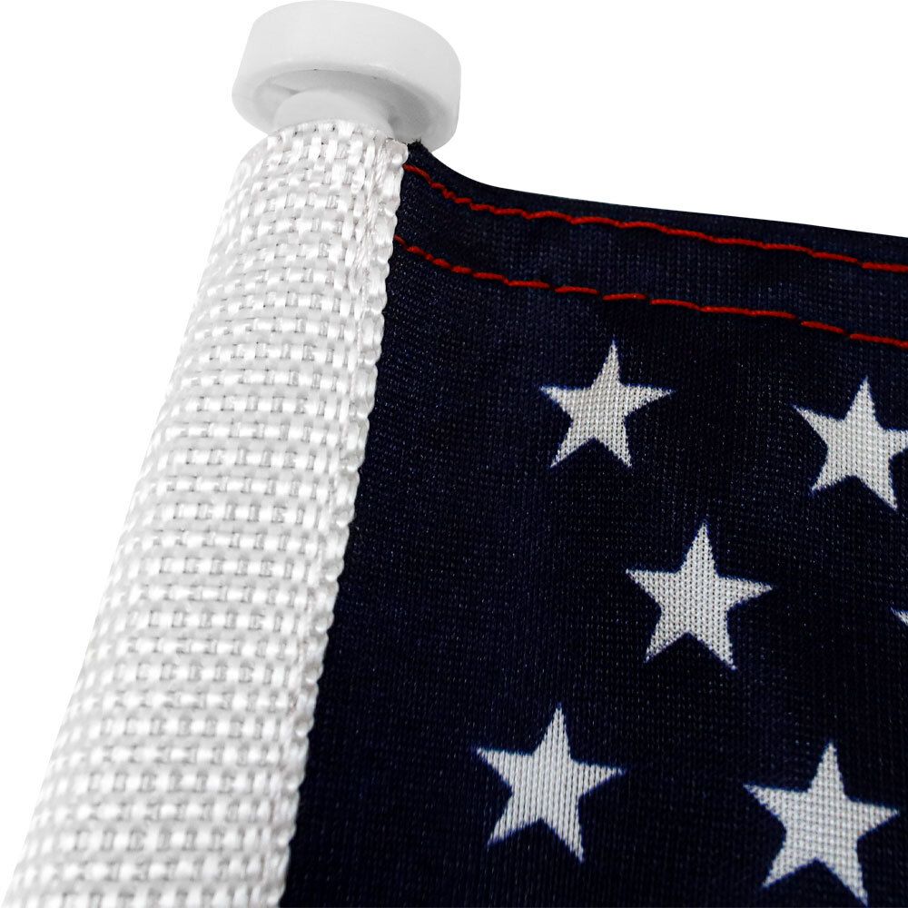 American Flag Car Flag Sleeve Closeup