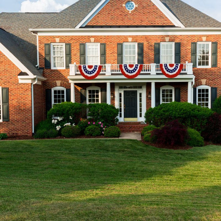 Patriotic USA Printed Half-Circle Bunting