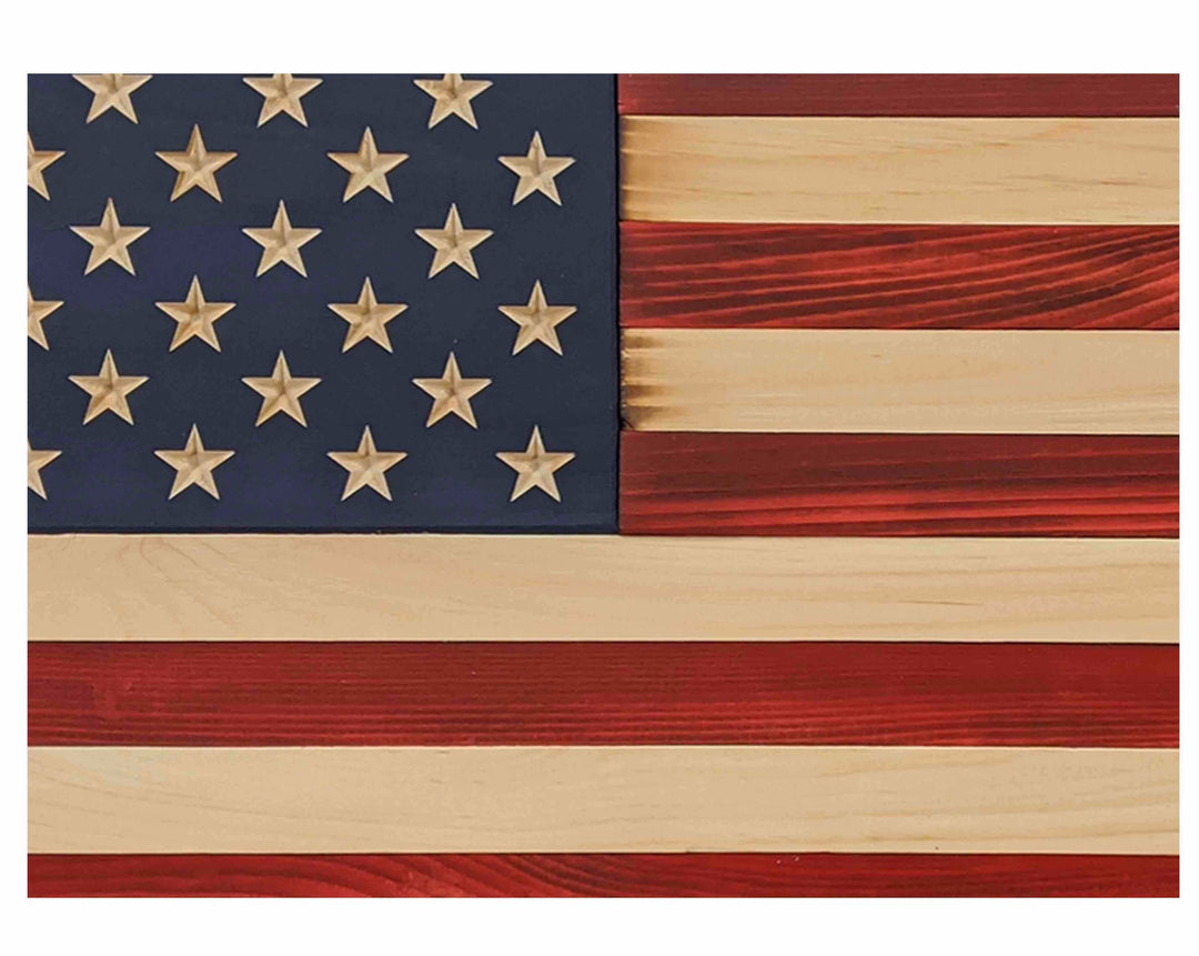 Flags of Valor Wood American Flag