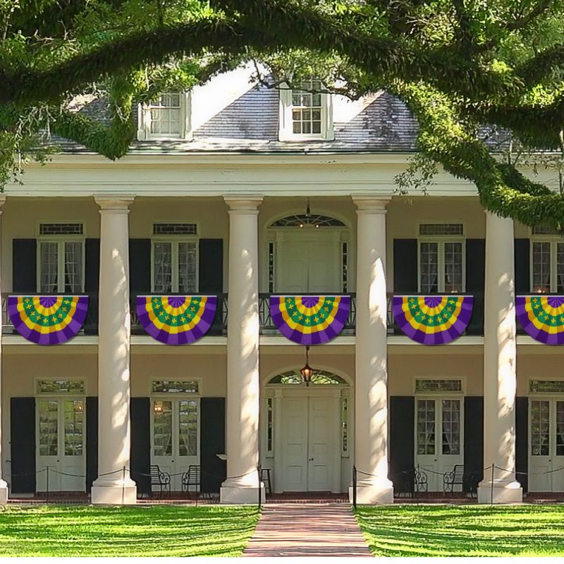 Mardi Gras Bunting Flags