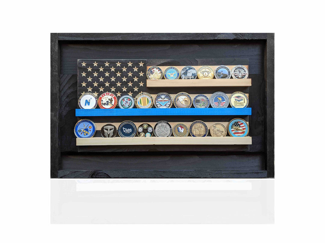 Wood Challenge Coin Holder